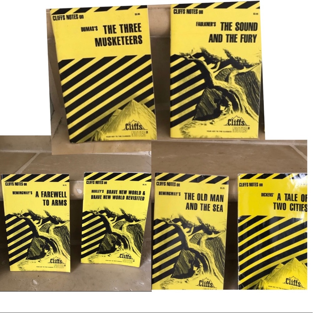 Cliff Note Book Bundle of 6